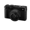 Fujifilm X-E5 Kamera mit XF23mm F2.8 Objektiv in Schwarz.